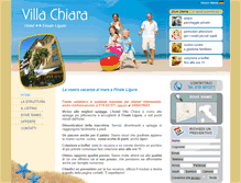 Tablet Screenshot of hotelvillachiarafinale.it